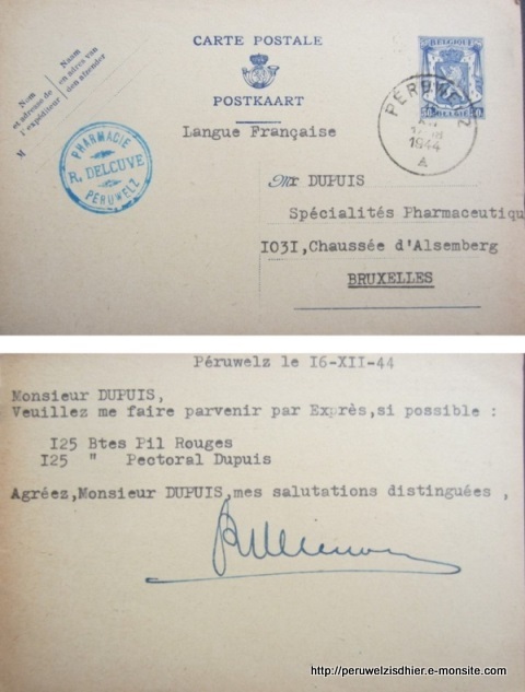 3 pharmacie delcuve cp 1944 rv